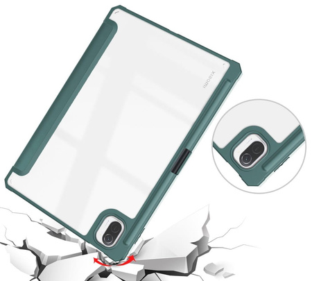 Etui Bizon Case Tab Clear Matt do Xiaomi Pad 5/5Pro 11.0, ciemnozielone