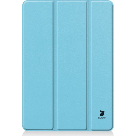 Etui Bizon Case Tab Croc do Apple iPad 9/8/7 10.2 2021/2020/2019, błękitne