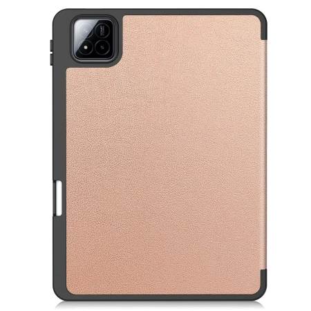 Etui z klapką Bizon Case Tab Lizard do Xiaomi Pad 7 / 7 Pro, różowozłote