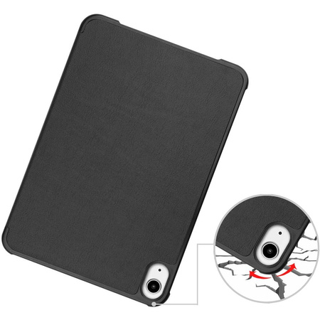 Etui Bizon Case Tab Croc do Apple iPad Mini (A17 Pro) 2024 / iPad Mini 6 2021, czarne