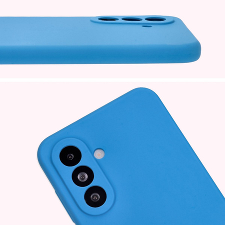 Silikonowe etui Bizon Soft Case do Galaxy A36 5G, niebieskie