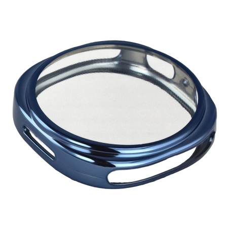 Etui z osłoną ekranu Bizon Case Watch Felipe do Galaxy Watch 8 44 mm, niebieskie