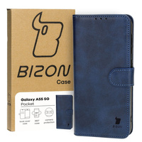 Etui z klapką Bizon Case Pocket do Galaxy A55 5G, granatowe