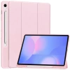 Etui z klapką Bizon Case Tab Lizard do Galaxy Tab S10 FE Plus, różowe