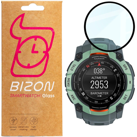 Szkło hybrydowe Bizon Glass Watch Edge Hybrid dla Xiaomi Smart Band 9 Pro, czarne