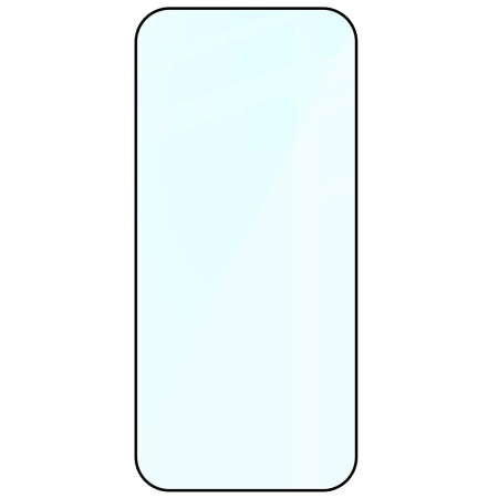 Szkło hartowane Bizon Glass Edge 2 do iPhone Air, czarna ramka