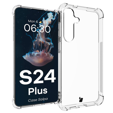 Elastyczne etui Bizon Case Salpa do Galaxy S24 Plus, przezroczyste