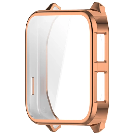 Etui z osłoną ekranu Bizon Case Watch Felipe do Garmin Venu X1, różowozłote