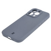 Etui Bizon Case Silicone do Apple iPhone 15 Pro, szare