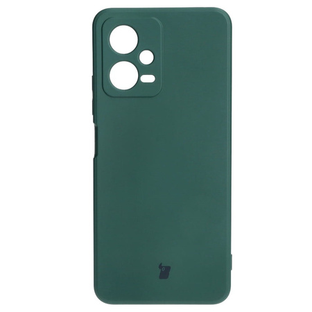Etui Bizon Case Silicone Sq do Xiaomi POCO X5, Redmi Note 12 5G, ciemnozielone