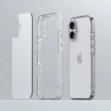 Etui Bizon Case Halo do iPhone 17, przezroczyste