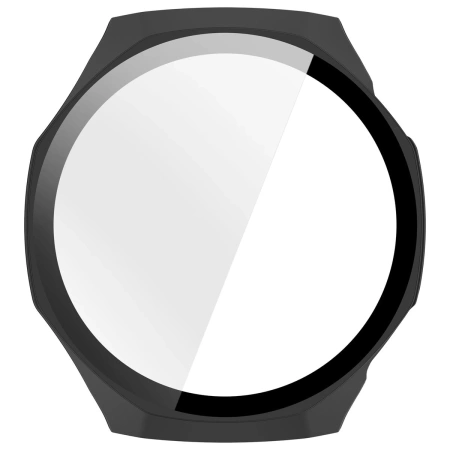 Etui ze szkłem do zegarka Bizon Case+Glass Watch do Huawei Watch GT6 Pro 46 mm, matowe czarne