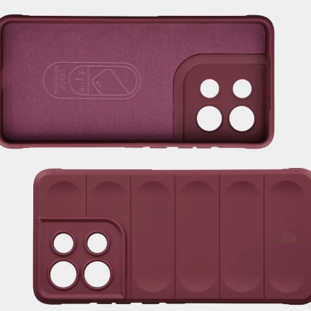 Pancerne etui Bizon Case Tur do Motorola Moto G86 5G, burgundowe