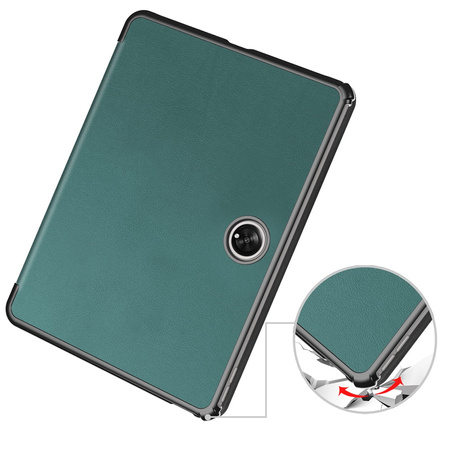 Etui Bizon Case Tab Croc do Oppo Pad 2 / OnePlus Pad, ciemnozielone