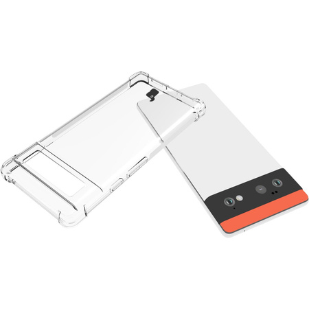 Etui + 2x szkło + obiektyw Bizon Case Clear Pack do Google Pixel 6, przezroczyste