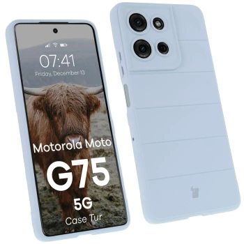Pancerne etui Bizon Case Tur do Motorola Moto G75 5G, jasnoniebieskie