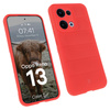 Pancerne etui Bizon Case Tur do Oppo Reno13, czerwone