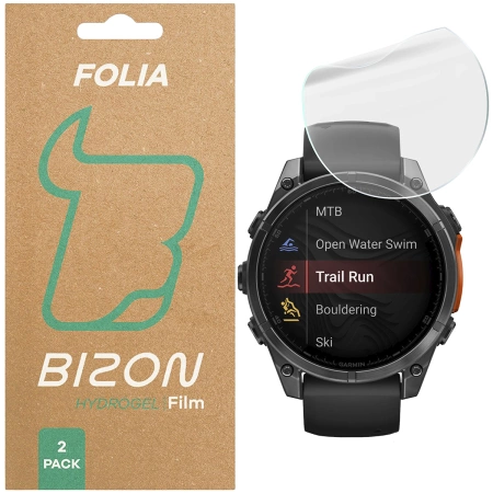 Folia hydrożelowa na ekran Bizon Glass Watch Hydrogel do Xiaomi Smart Band 9 Pro, 2 sztuki