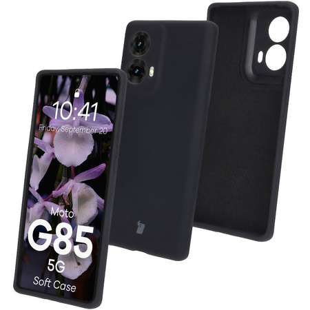 Silikonowe etui Bizon Soft Case do Motorola Moto G85 5G, czarne