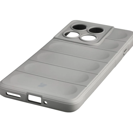 Pancerne etui Bizon Case Tur do Motorola Edge 60 Pro, jasnoszare