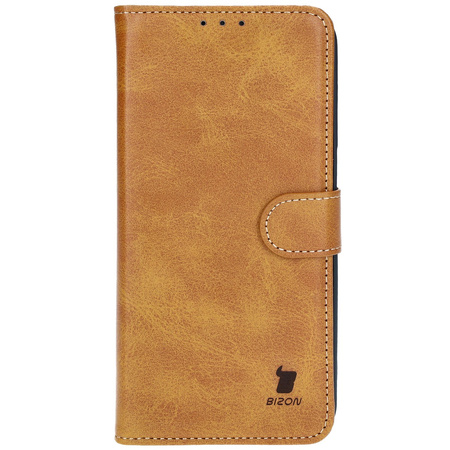 Etui z klapką Bizon Case Pocket do Galaxy M35 5G, brązowe