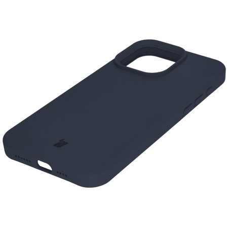 Etui silikonowe Bizon Soft Case do iPhone 15 Pro Max, ciemnoniebieskie