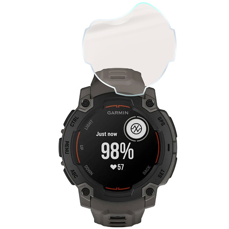 Folia matowa Bizon Glass Watch Film Sun Duo do Garmin Instinct E 45 mm, 2 sztuki