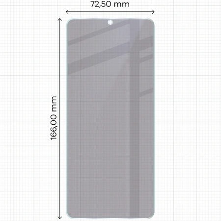 Prywatyzujące szkło hybrydowe Bizon Glass Mule Shadow do Xiaomi Redmi A5 4G, matowe