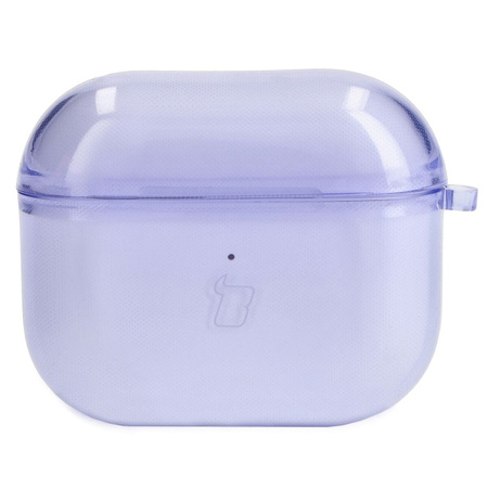 Etui Bizon Case Headphone Clear do Airpods 3, przezroczysto-fioletowe