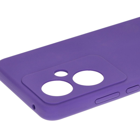 Silikonowe etui Bizon Soft Case do Oppo Reno11 F 5G, fioletowe