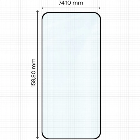 Szkło hartowane Bizon Glass Edge 2 do Xiaomi POCO F7, czarna ramka