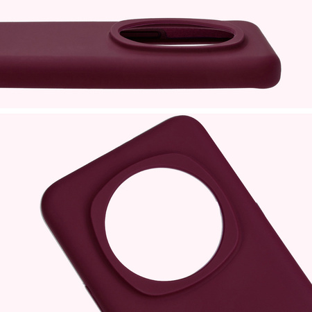 Silikonowe etui Bizon Soft Case do Honor Magic6 Pro, ciemnofioletowe