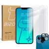 3x Szkło hartowane + szybka na aparat Bizon Glass Clear 2 Pack do iPhone 14 Plus