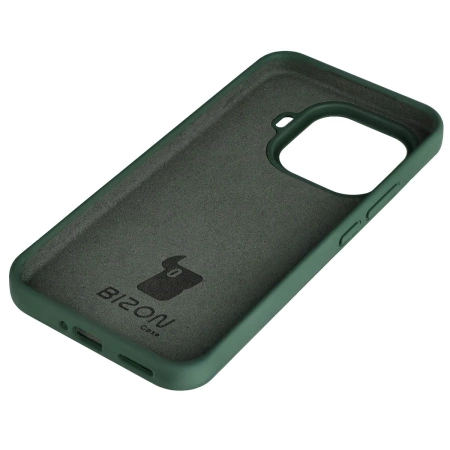Silikonowe etui Bizon Soft Case do Xiaomi 15T Pro, ciemnozielone