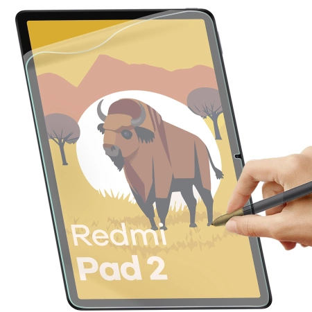 Folia imitująca papier Bizon Film Tab Papirus Duo do Xiaomi Redmi Pad 2, 2 sztuki