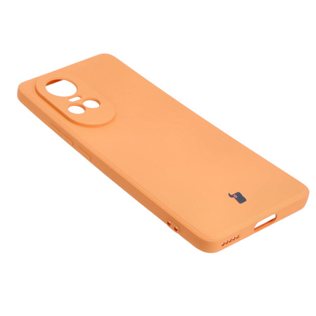 Etui Bizon Case Silicone Sq do Oppo Reno 10 Pro 5G, pomarańczowe