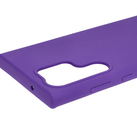 Silikonowe etui Bizon Soft Case do Galaxy S23 Ultra, fioletowe