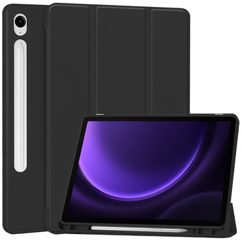 Etui Bizon Case Tab Lizard do Galaxy Tab S10 Lite / S10 FE / S9 / S9 FE, czarne