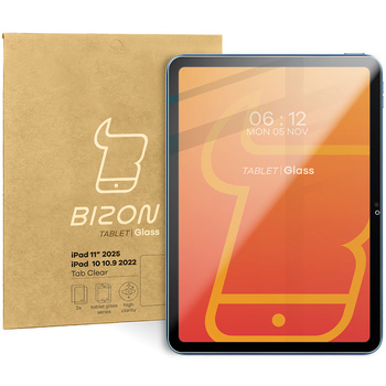 Szkło hartowane Bizon Glass Tab Clear Duo do iPad 11 / 10 gen. 2025 / 2022, 2 sztuki