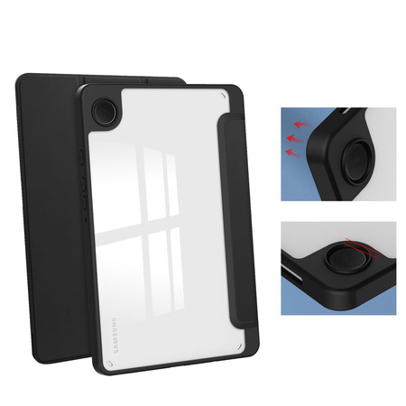 Etui Bizon Case Tab Clear Matt do Samsung Galaxy Tab A9, czarne