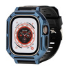 Etui z paskiem Bizon Strap + Case Watch Armor do Apple Watch Ultra 49mm, granatowe