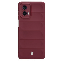 Pancerne etui Bizon Case Tur do Motorola Moto G73 5G, burgundowe
