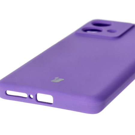 Silikonowe etui Bizon Soft Case do Motorola Edge 40 Neo, głęboki fiolet