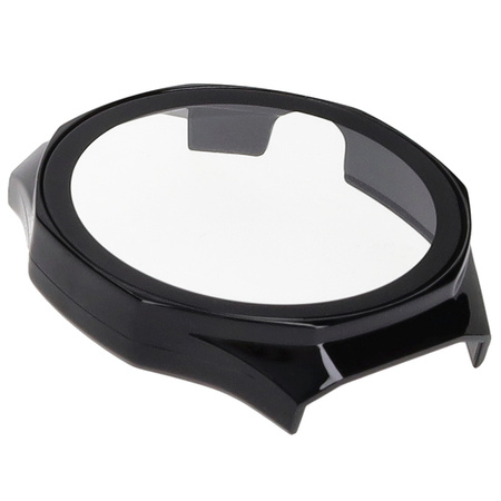 Etui ze szkłem do zegarka Bizon Case+Glass Watch do Huawei Watch GT 5 Pro 46 mm, czarne