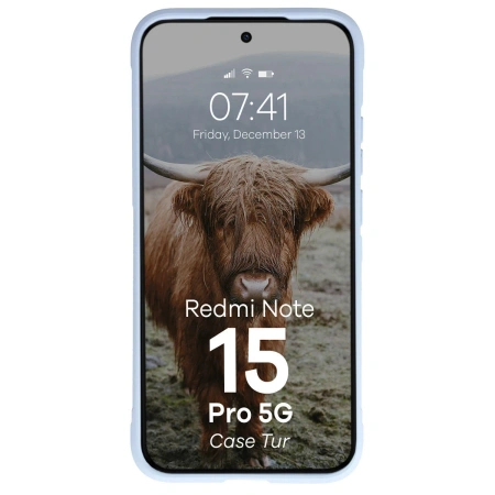 Pancerne etui Bizon Case Tur do Xiaomi Redmi Note 15 Pro 5G, jasnoniebieskie