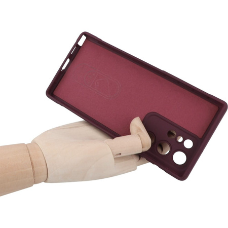 Pancerne etui Bizon Case Tur do Galaxy S22 Ultra, burgundowe