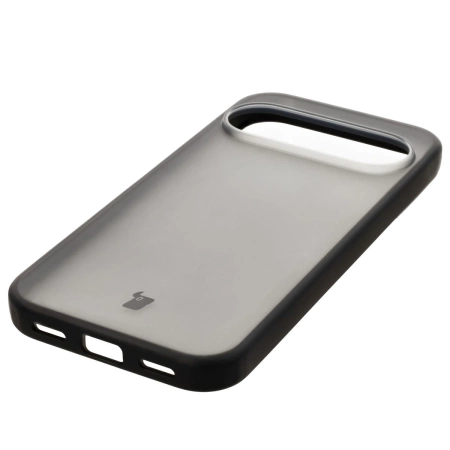 Etui Bizon Case Angelo do Pixel 10 / 10 Pro, półprzezroczyste z czarną ramką