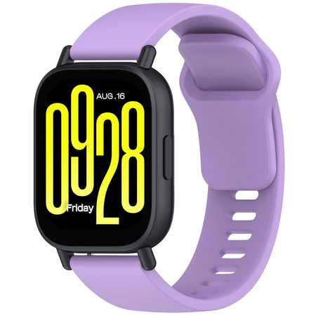 Pasek silikonowy do smartwatcha, Bizon Strap Watch Silicone Pro H, Quick Release 22 mm, fioletowy