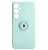 Etui Bizon Case Silicone Ring Sq do Galaxy S24 Plus, turkusowe