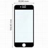 Szkło hartowane Bizon Glass Edge do iPhone SE 2022/2020/ 8/ 7, czarne